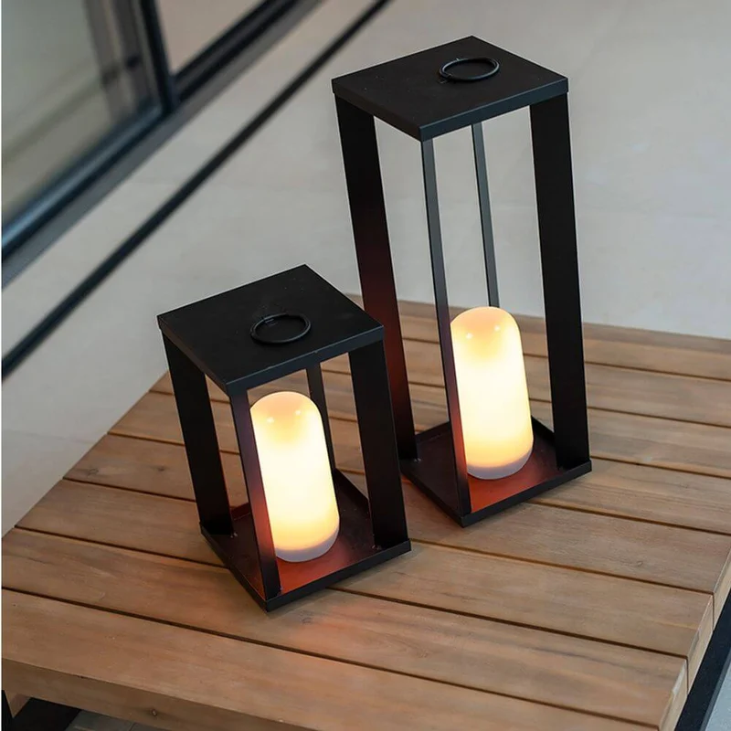 Siroco LED Tisch- & Außen-Bodenleuchte Flammeneffekt