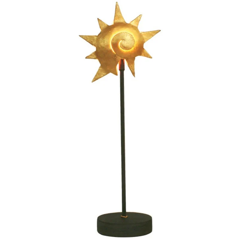 Tischleuchte Piccola Lumache Eisen Braun-Schwarz-Gold