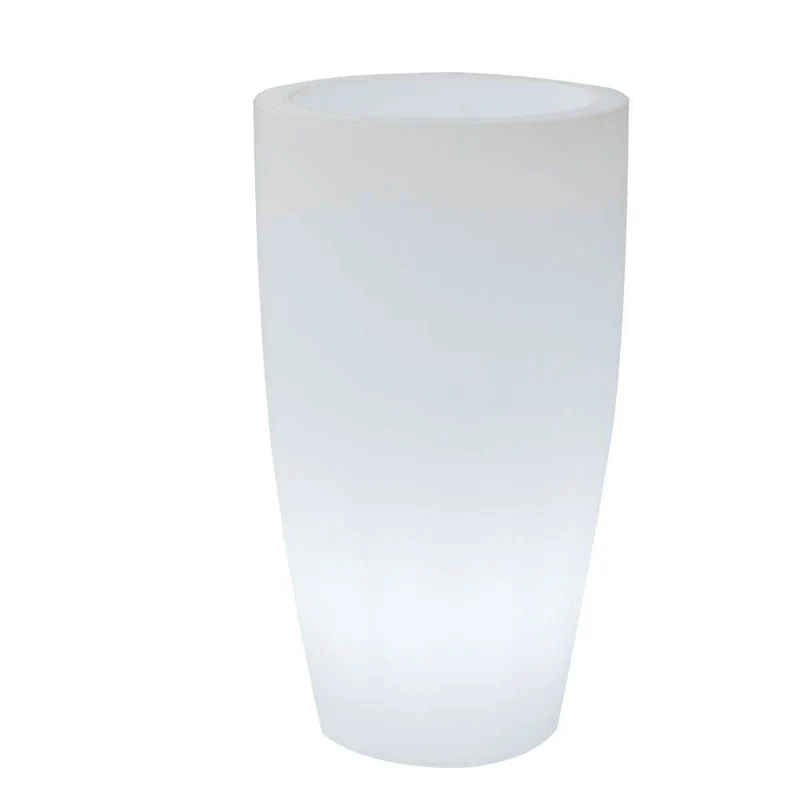 LED beleuchteter Dekotopf Bambu Mini mit Akku und Fernbedienung