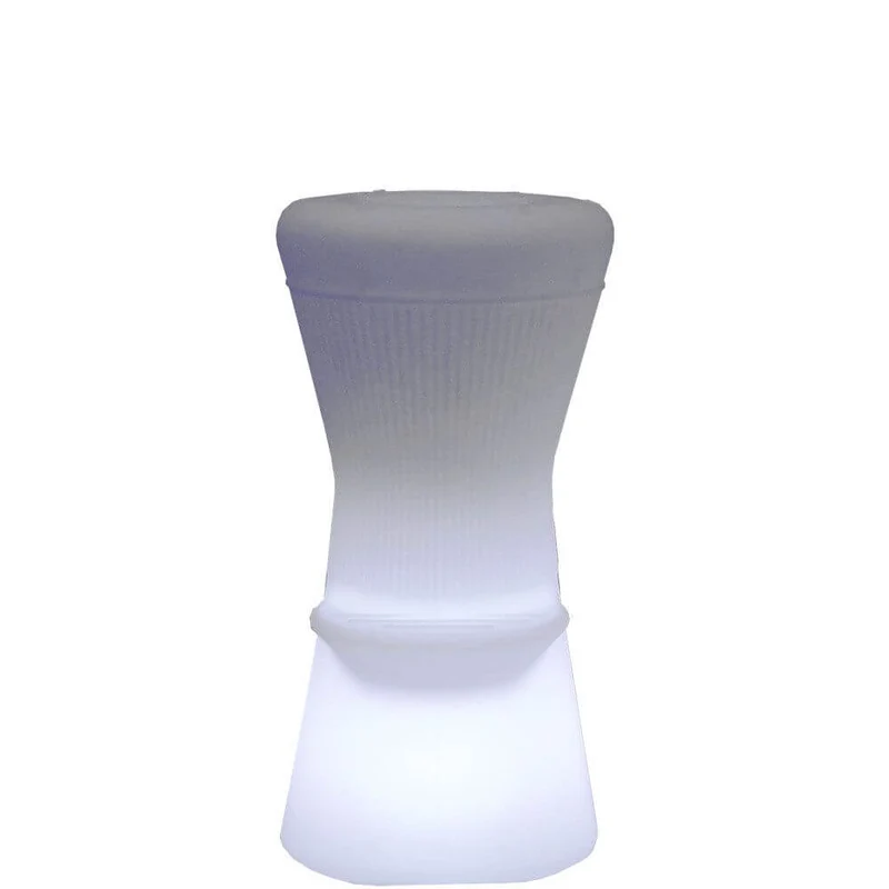 LED beleuchteter Barhocker Corfu mit Akku und Fernbedienung