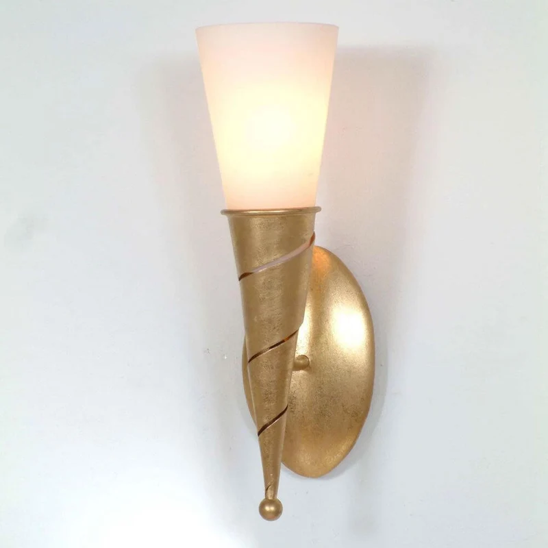 Wandleuchte Innovazione Eisen-Glas Gold
