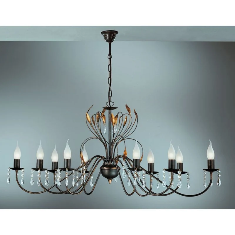 Campana Krone 10-flammig oval 55cm