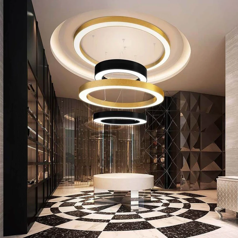 Panzeri Silver Ring LED-Pendellampe Dimmbar