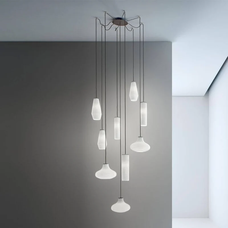 Panzeri Emma Pendellampe mit Retro Glas