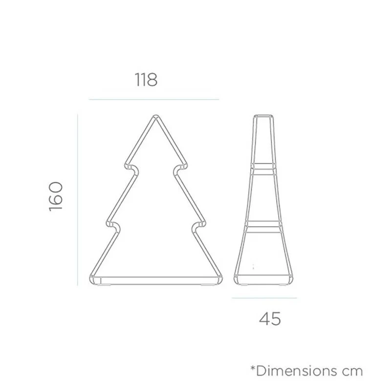 XXL LED Weihnachtsbaum Pinus 160cm IP65