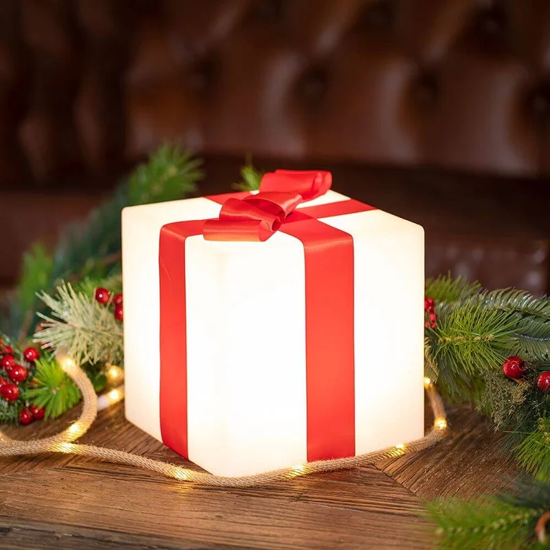 LED Weihnachtswürfel Gifty Akku + Solar IP65