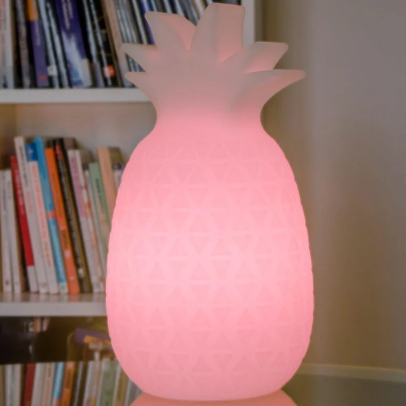 LED-Akkuleuchte Samba Ananas mit Fernbedienung