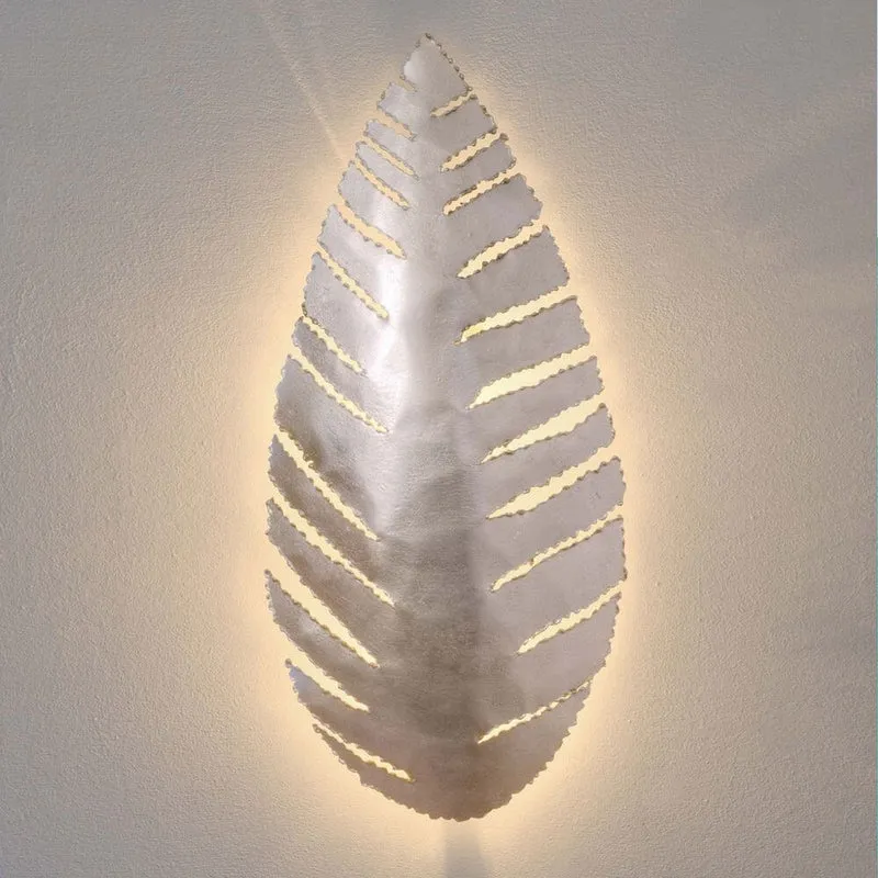 Wandleuchte 2-flammig Pietro Eisen Silber