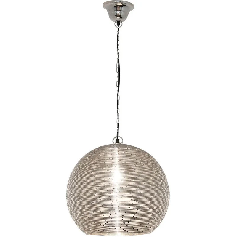 Pendelleuchte Colibri Stahldraht Vernickelt Silber