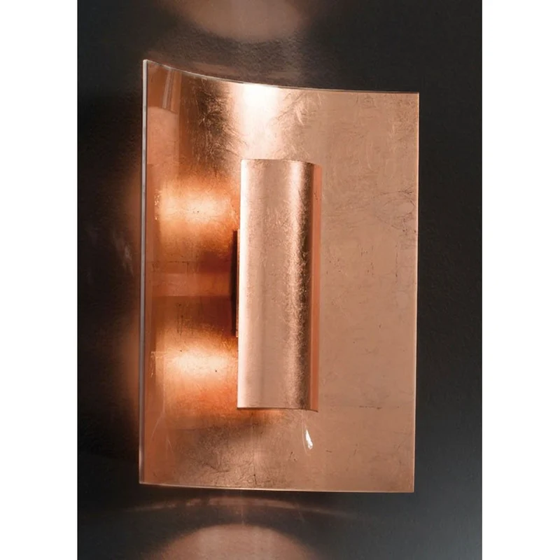 Aura Kupfer Wand- & Deckenleuchte 2-flammig Kupfer Kupfer 30cm