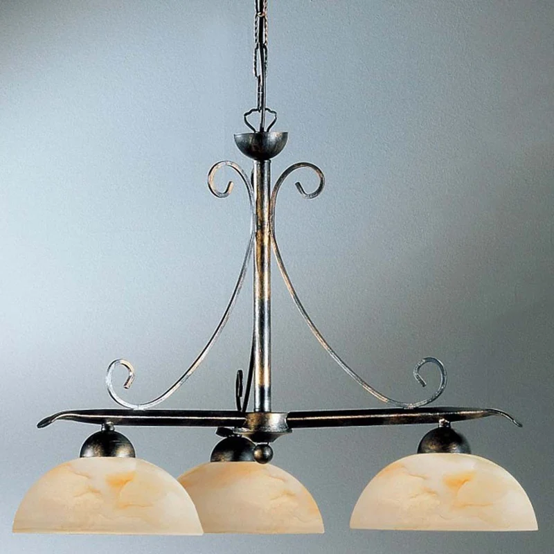 Diana 3-flammig Schwarz-Gold-Silber Ø 65cm