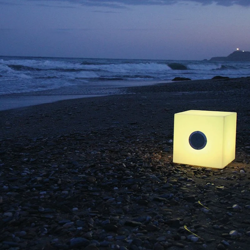 LED Deko-Tisch Cuby mit Lautsprecher und Fernbedienung