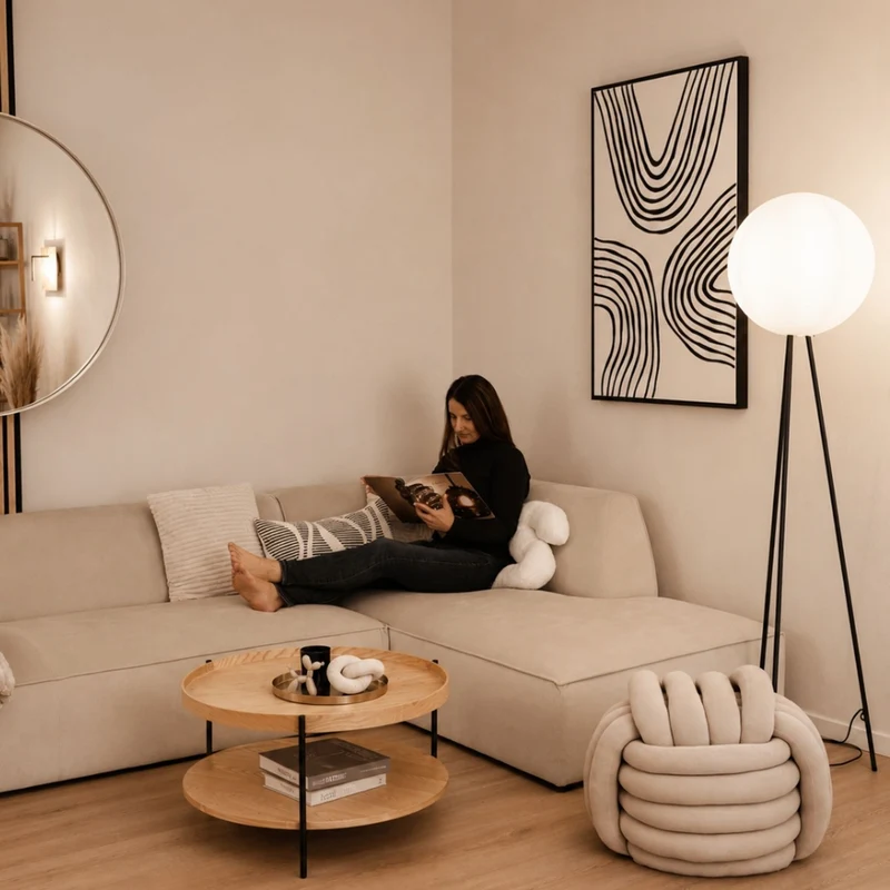 s.luce Dreibein-Stehleuchte Orb Tripod 160cm mit Glaskugel