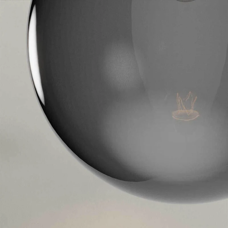 s.luce Orb Axis Glas-Tischlampe Dreibein 20cm