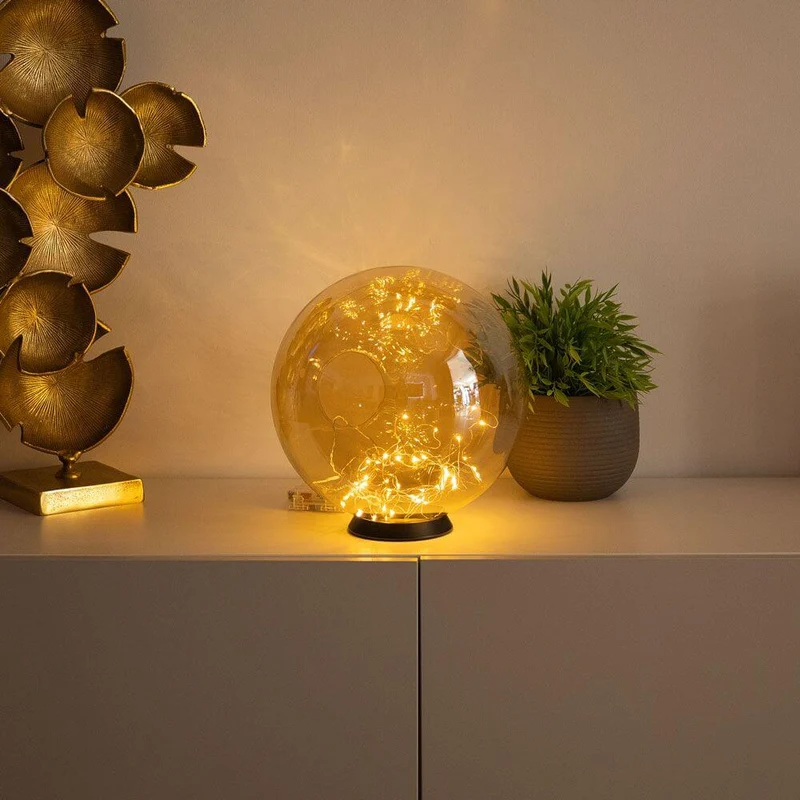 s.luce Orb LED-Dekolampe Glaskugel Ornament