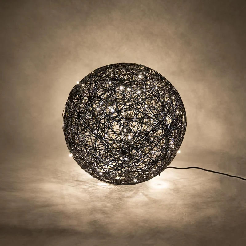 s.luce Mesh LED-Drahtkugel Innen & Außen Warmweiß